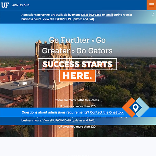 Admissions at UF